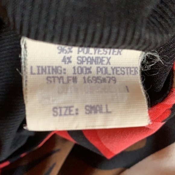 LILY HIGH NECK MINI SWING DRESS FLORAL LADIES SIZE SMALL - Picture 5 of 12